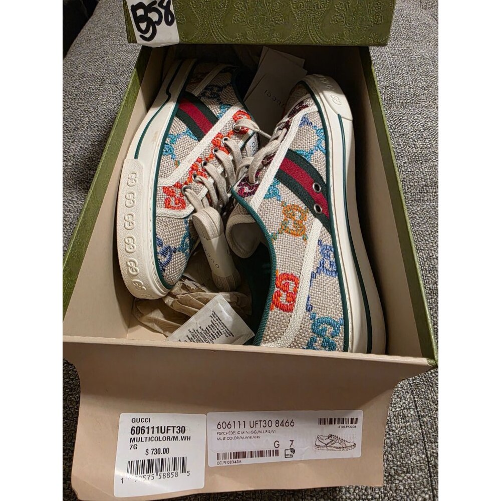 Gucci 1977 Psychedelic GG Unisex Sneakers - Picture 13 of 16